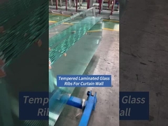 ผนังผ้าม่าน หน้าผนัง ริบแก้ว laminated กระชับ