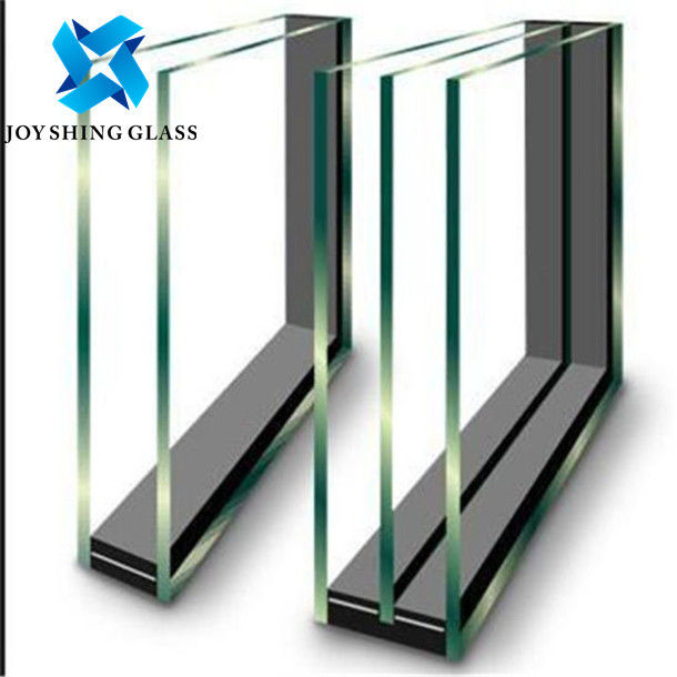 Low-e Insulated Float Glass 6+12A+6 Ultra Clear Float Glass การส่งผ่านสูง
