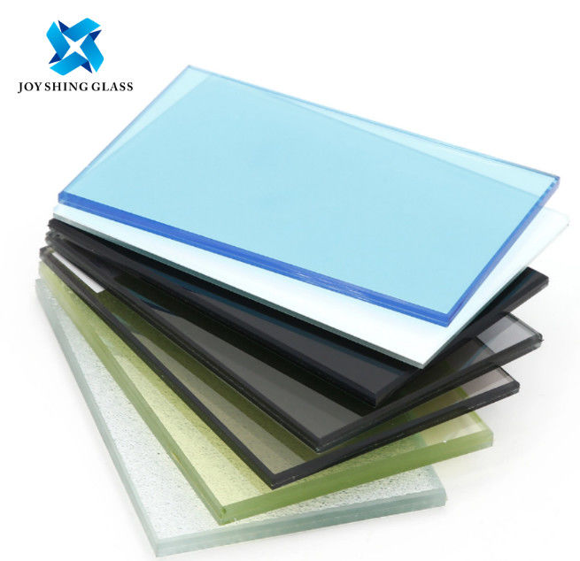 Artistic Flat Coated Float Glass แดง น้ำเงิน เขียว เหลือง สำหรับตกแต่งหน้าต่าง