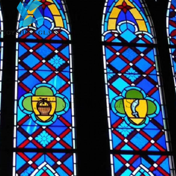 Anti UV Church Stained Glass ขนาดที่กำหนดเอง ความหนา รูปร่าง สี