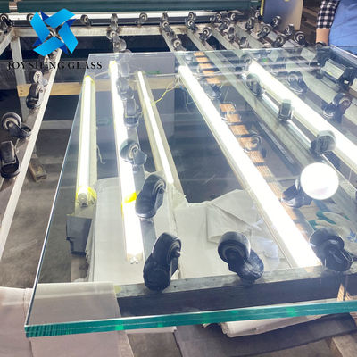 กระจกแผ่นกระจกที่แข็งใส 26.28 มม PVB Safety Laminated Glass