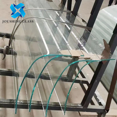 8 มม Ultra Clear Bent กระจกแข็งสําหรับกระจกบันไดโค้ง