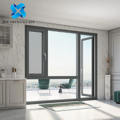 หน้าต่าง UPVC Casement With Mesh 60 Series หน้าต่าง UPVC