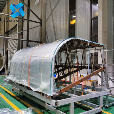 กระจกแหลมโค้ง ultraclear SGP สําหรับเพดานแสง